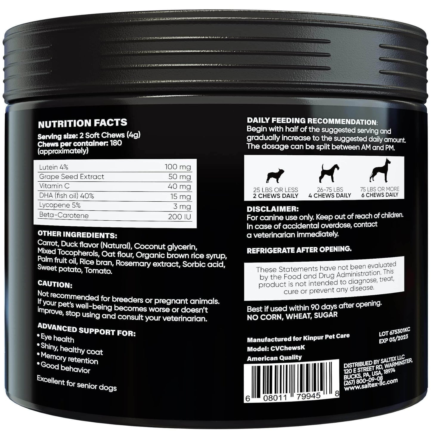 Dog Eye Vitamins for Tear Stains & Vision Support - Ferris Deals