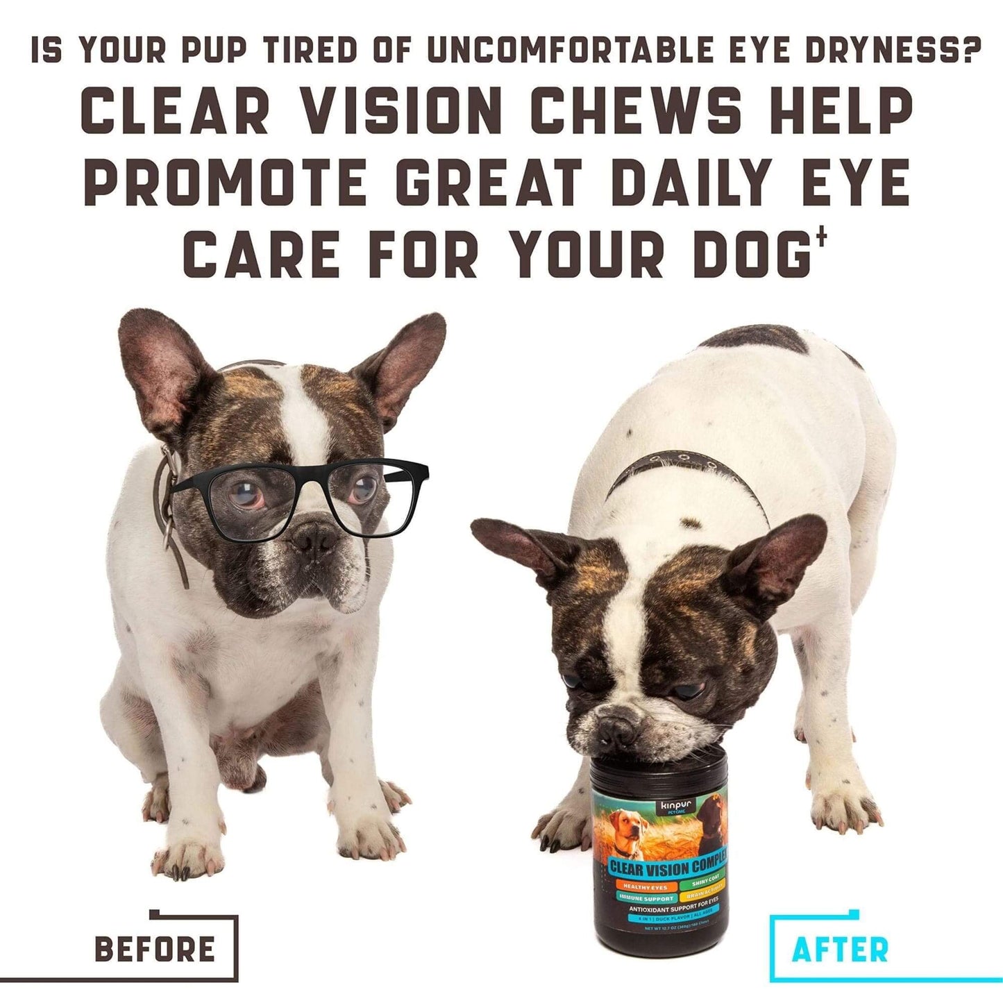 Dog Eye Vitamins for Tear Stains & Vision Support - Ferris Deals